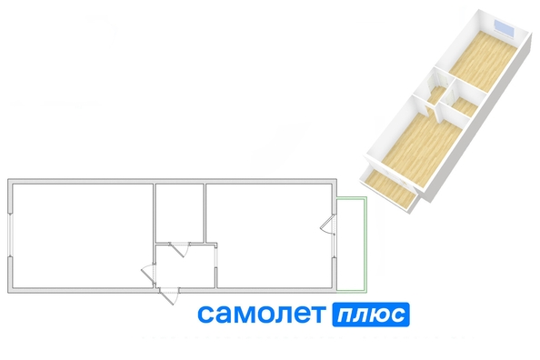 
   Продам 2-комнатную, 56.2 м², Дегтярева ул, 3

. Фото 2.