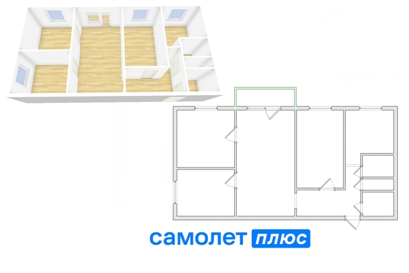 
  Продается 4-комн. квартира, 61.4 м², Строителей б-р, д. 25б
. Фото 18.