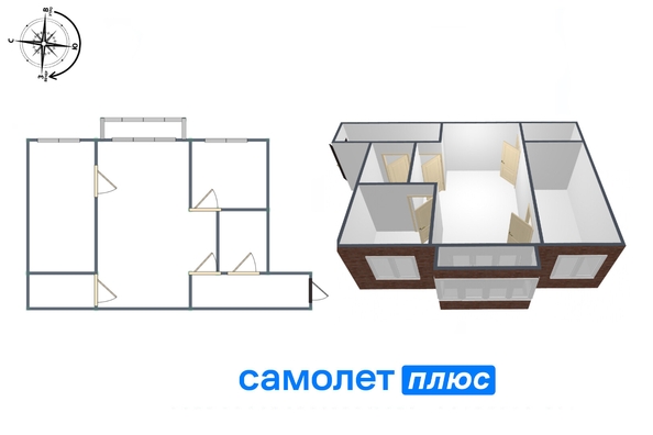 
   Продам 2-комнатную, 44.2 м², Стахановская ул, 23

. Фото 12.