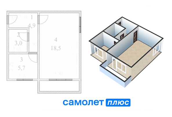 
   Продам 1-комнатную, 32.1 м², Гагарина ул, 142

. Фото 25.