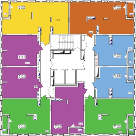 
   Продам 1-комнатную, 35.48 м², 7 высот, дом 9

. Фото 4.