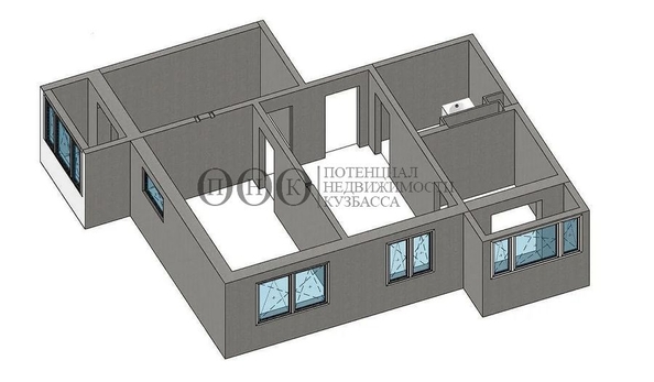 
   Продам 3-комнатную, 58 м², Красная ул, 10б

. Фото 2.