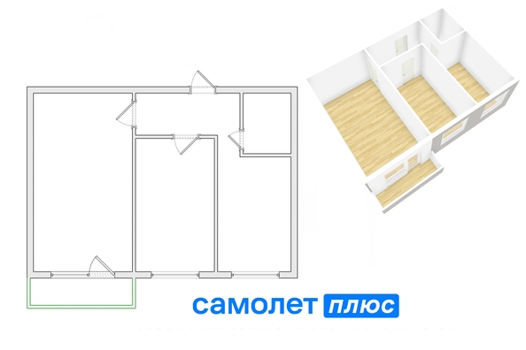 
   Продам 3-комнатную, 58.9 м², Попова ул, 1Б

. Фото 5.