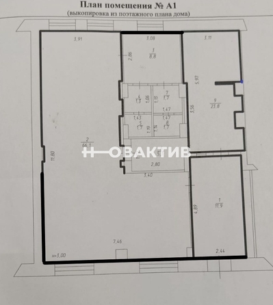 
   Сдам помещение свободного назначения, 60 м², Мира ул, 10

. Фото 4.