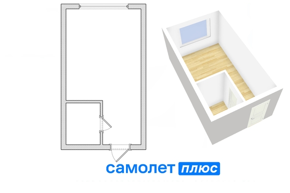 
   Продам 1-комнатную, 23.1 м², Халтурина ул, 23

. Фото 1.