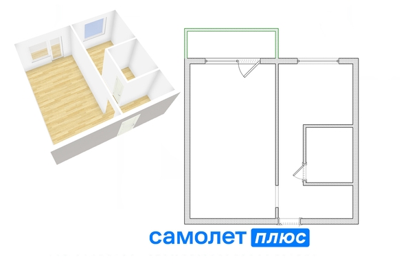 
   Продам 1-комнатную, 30.1 м², Красная горка мкр, 24

. Фото 1.