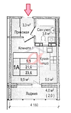 
   Продам 1-комнатную, 23 м², Пролетарская ул, 36а

. Фото 15.