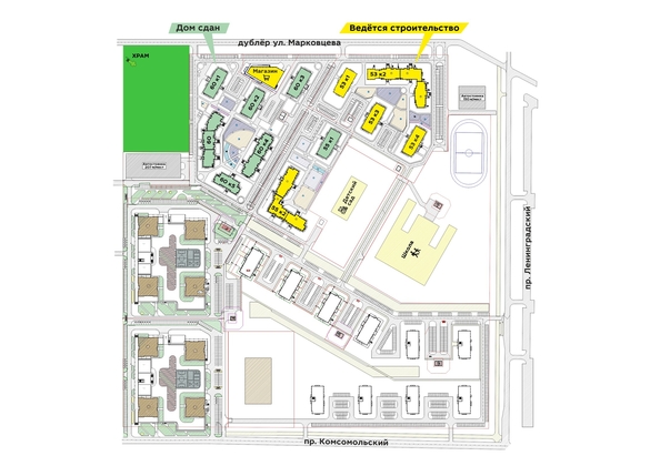 
   Продам 3-комнатную, 78.2 м², Верхний бульвар-2, дом 53 корп 1

. Фото 2.