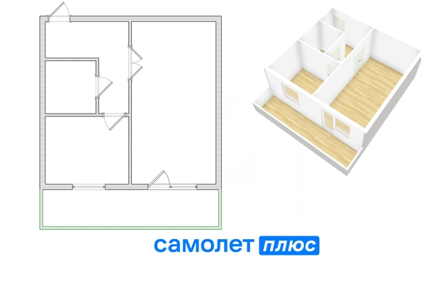 
   Продам 1-комнатную, 35.4 м², Серебряный бор ул, 19

. Фото 11.