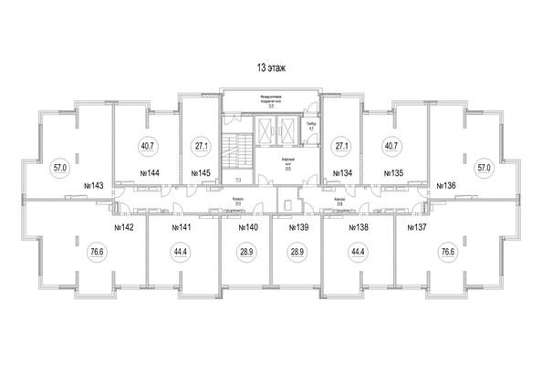 
   Продам 3-комнатную, 76.6 м², Сити-парк, дом 5

. Фото 1.