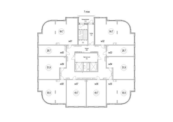 
   Продам 1-комнатную, 49.7 м², Панорама, (Октябрьский, 32а к.2)

. Фото 1.