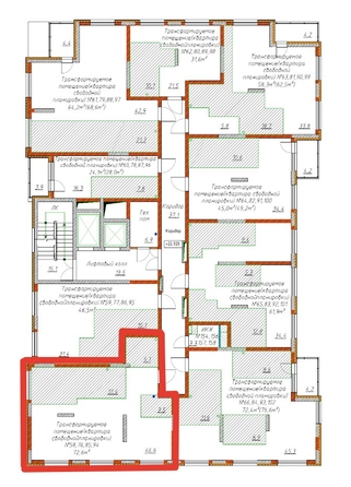 
   Продам 3-комнатную, 72.6 м², Чемпион-парк, дом 1

. Фото 5.