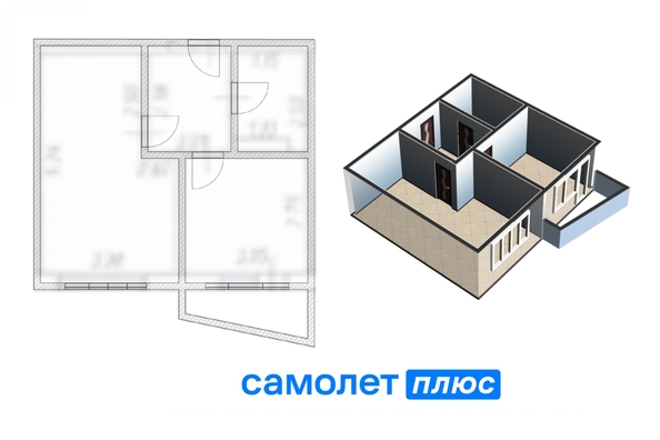 
   Продам 1-комнатную, 32.5 м², Баварская ул, 5

. Фото 1.