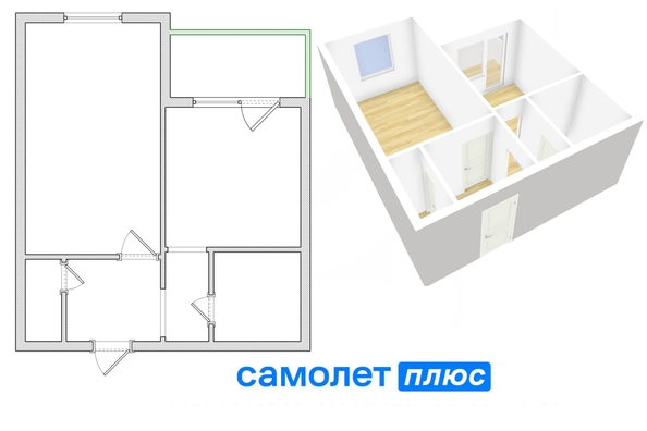 
   Продам 1-комнатную, 31 м², Солнечный мкр, 4б

. Фото 1.