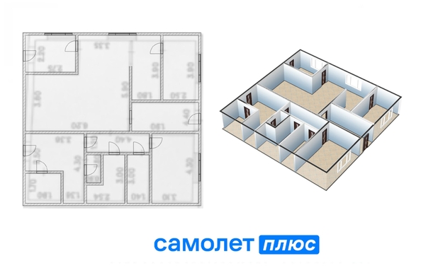 
  Продается коттедж, 110.2 м², поселок Металлплощадка
. Фото 2.