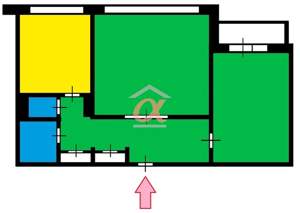 
   Продам 2-комнатную, 54 м², Строителей б-р, 40

. Фото 10.