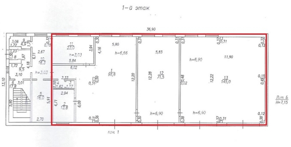 
   Сдам помещение свободного назначения, 3600 м², Космическое  ш, 16

. Фото 9.