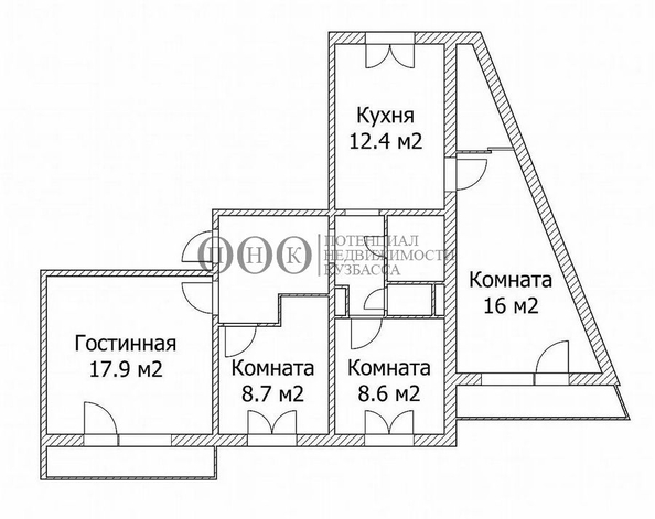 
   Продам 4-комнатную, 80 м², Комсомольский пр-кт, 49

. Фото 28.