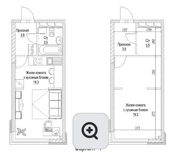 
   Продам студию, 28.1 м², Солнечный бульвар, дом 25 корп 2

. Фото 1.