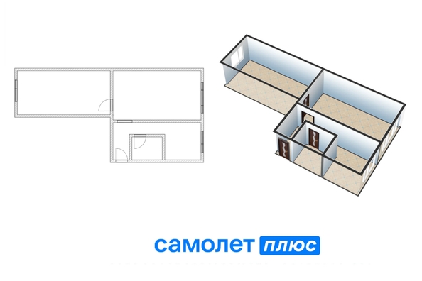
  Продается 2-комн. квартира, 43.6 м², Центральная ул, д. 23
. Фото 10.