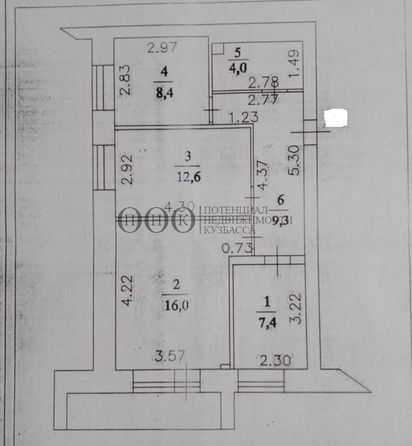 
   Продам 3-комнатную, 58 м², Линия 1-я ул, 2

. Фото 22.