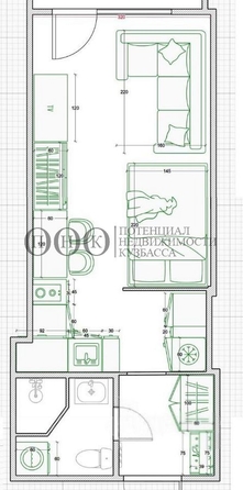 
  Продается 1-комн. квартира, 31.6 м², ЖК Парковый, дом 1
. Фото 19.