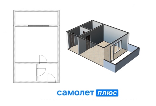 
  Продается 1-комн. квартира, 29.2 м², Космическая ул, д. 4
. Фото 1.