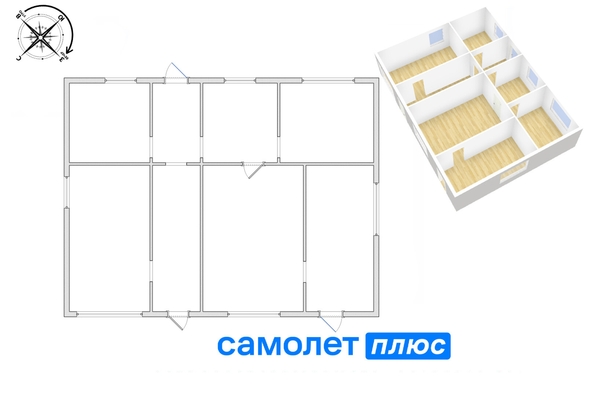 
  Продается дом, 104.3 м², село Колмогорово
. Фото 2.