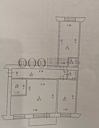
  Продается 3-комн. квартира, 57 м², Гагарина ул, д. 138
. Фото 23.