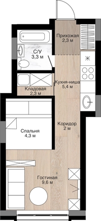 
  Продается студия, 30.1 м², ЖК Южный, дом Ю-17
. Фото 1.