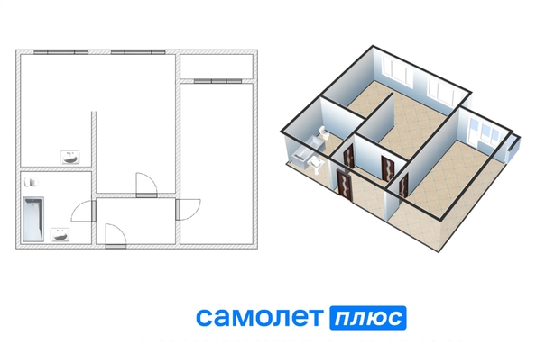 
  Продается 2-комн. квартира, 73.3 м², Терешковой ул, д. 20
. Фото 2.