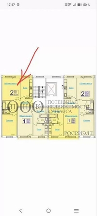 
  Продается 3-комн. квартира, 54.2 м², Шахтеров пр-кт, д. 82а
. Фото 17.