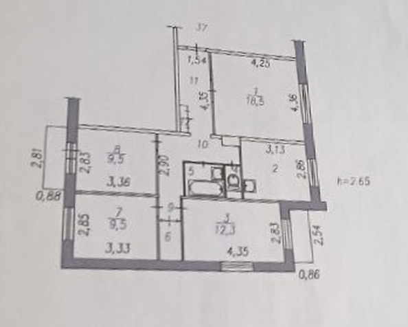 
  Сдается  квартира, 78 м², Зыряновская  ул
. Фото 1.