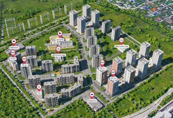 
  Продается 1-комн. квартира, 37.6 м², ЖК Верхний бульвар-2, дом 53 корп 2
. Фото 8.