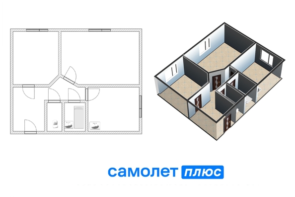 
  Продается 2-комн. квартира, 43.2 м², Суворова ул, д. 12
. Фото 26.