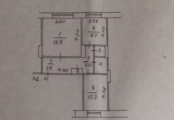 
  Продается 2-комн. квартира 53.8 м². Фото 4.