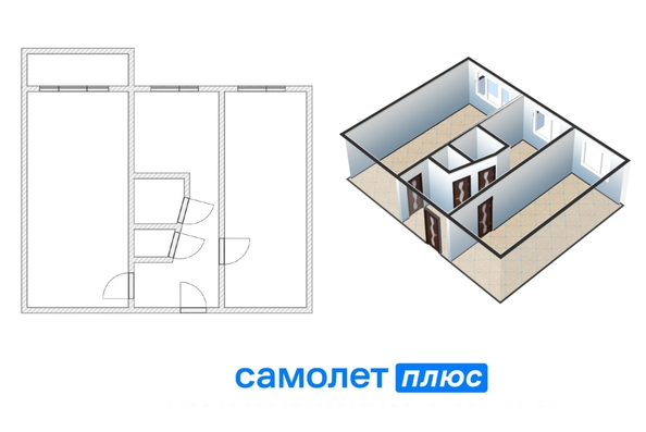 
  Продается 2-комн. квартира, 43 м², Инициативная ул, д. 18а
. Фото 2.