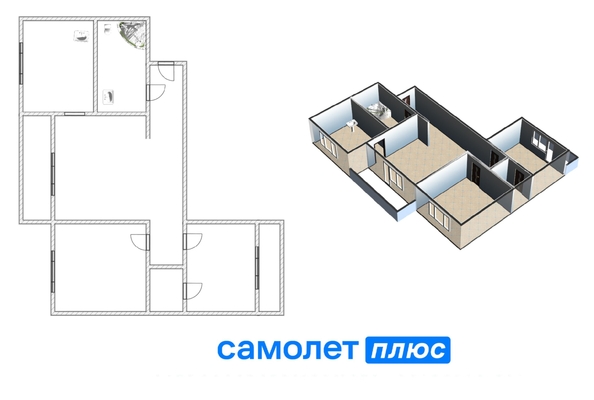 
  Продается 3-комн. квартира, 66.6 м², Комсомольский пр-кт, д. 59
. Фото 12.
