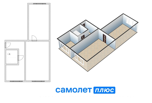 
  Продается 2-комн. квартира, 43.7 м², Ленина пр-кт, д. 77А
. Фото 12.