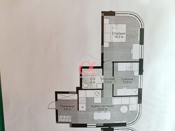 
  Продается 3-комн. квартира, 68.5 м², ЖК Южный, дом Ю-12
. Фото 21.