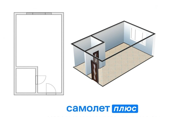 
  Продается студия, 22.7 м², Сибиряков-Гвардейцев ул, д. 21
. Фото 1.