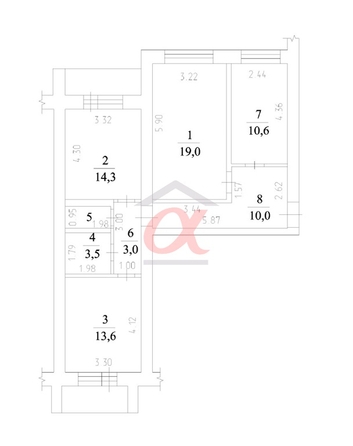 
  Продается 3-комн. квартира 75.9 м². Фото 41.