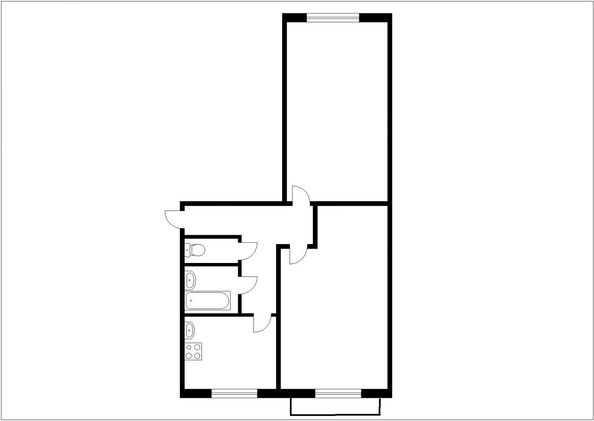 
  Продается 2-комн. квартира 44 м². Фото 2.