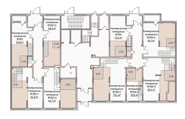 
  Продается универсальное помещение 47.4 м², в ЖК Уютный квартал, дом 2. Фото 1.