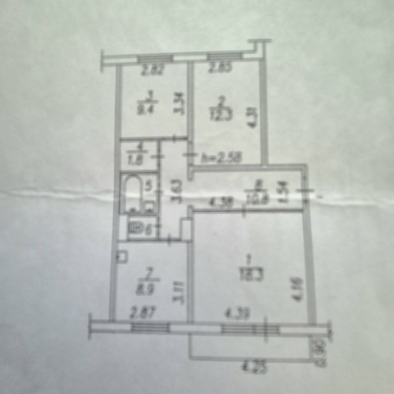
  Продается 3-комн. квартира 65 м². Фото 20.