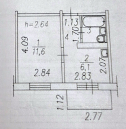 
  Продается 1-комн. квартира 22.4 м². Фото 16.