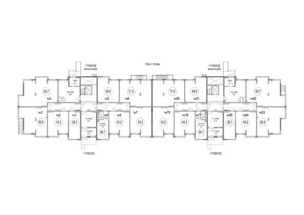 
  Продается 1-комн. квартира 43.2 м², в ЖК Солнечный бульвар, дом 23 корп 4. Фото 1.
