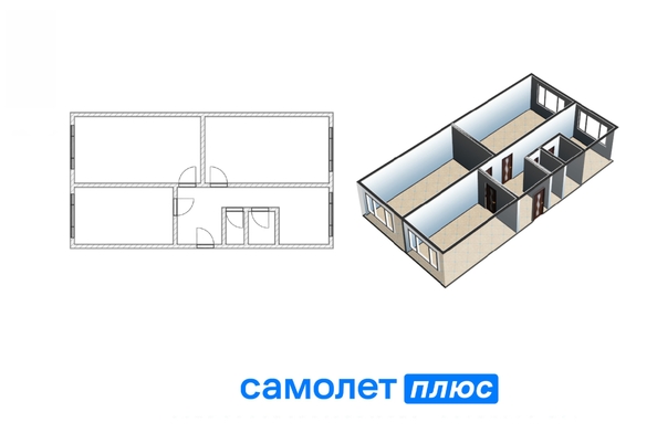 
  Продается 3-комн. квартира 61.2 м². Фото 3.