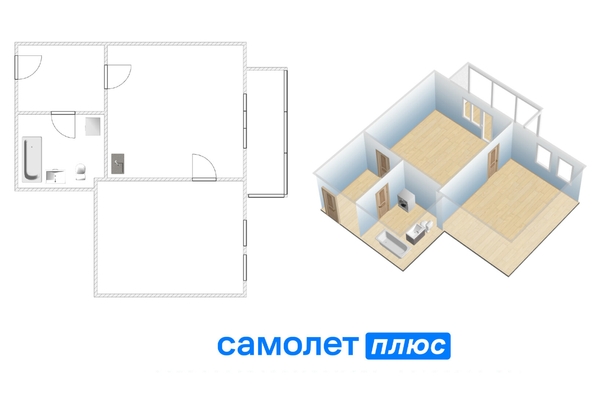 
  Продается 2-комн. квартира 45.3 м², в ЖК Микрорайон 74. Фото 29.