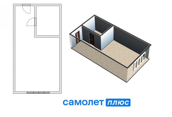 
  Продается студия 24.6 м², в ЖК Сибирские просторы, дом 1 корпус 3. Фото 4.